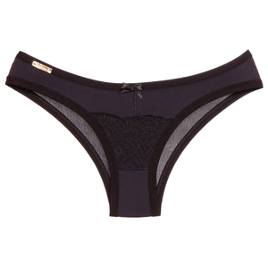 Calcinha Carolina Microfibra Detalhes Em Renda Frontal Edima