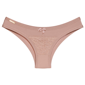 Calcinha Carolina Microfibra Detalhes Em Renda Frontal Edima