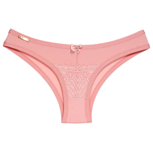 Calcinha Carolina Microfibra Detalhes Em Renda Frontal Edima