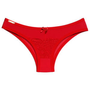 Calcinha Carolina Microfibra Detalhes Em Renda Frontal Edima