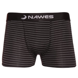 Cueca Boxer Em Microfibra Listras Giz Nawes