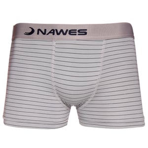 Cueca Boxer Em Microfibra Listras Giz Nawes