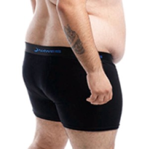 Cueca Boxer Lisa Plus Size Em Cotton Panteado Nawes