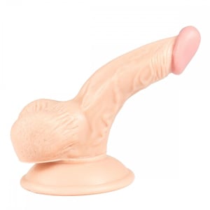 Prótese Realística Com Escroto E Ventosa 16 X 4cm Vibe Toys