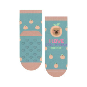Meia Bebê Estampada Antiderrapante Selene