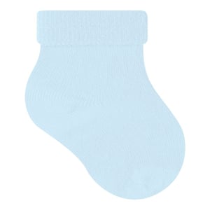 Meia Lisa Recém Nascido Azul Selene