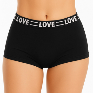 Calcinha Boxer Feminina Drika Com Elástico Personalizado Patitex