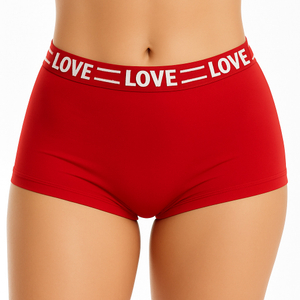 Calcinha Boxer Feminina Drika Com Elástico Personalizado Patitex