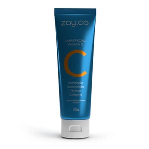 Creme Facial Vitamina C E Colágeno 80g Zay.co