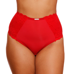Calcinha Confort Cintura Alta Com Renda Tom Secreto By Dy Girl