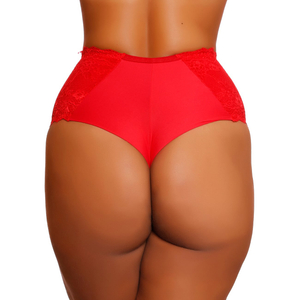 Calcinha Confort Cintura Alta Com Renda Tom Secreto By Dy Girl