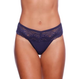 Calcinha Tanga Brasileira Rendada Fio Largo Nayane Lingerie