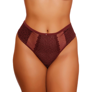 Calcinha Fio Dental Duplo Plus Size Com Guipier Nayane