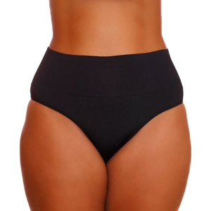 Calcinha Rubi Plus Size Em Microfibra Com Cintura Dupla Concept