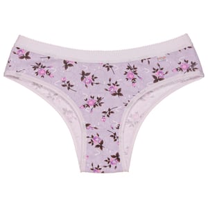 Calcinha Estampada Em Algodão Cintura Média Nassama