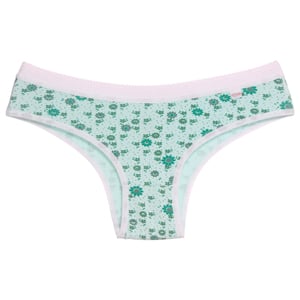 Calcinha Estampada Em Algodão Cintura Média Nassama