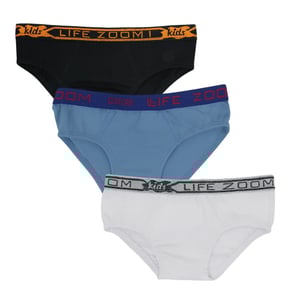 Cueca Infantil 100% Algodão Elástico Exposto Life Zoom