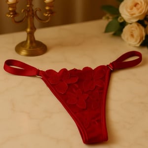 Calcinha Fio Dental Tule Bordado Flowers Mil Toques