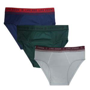 Cueca Adulto Cores Sortidas Malha 35mm Life Zoom