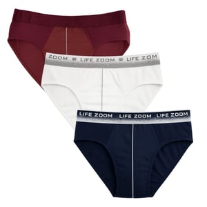 Cueca Adulto Malha Ribana Cores Sortidas Life Zoom