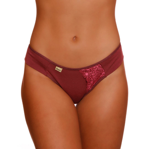 Calcinha Fio Duplo  Ellis Em Cotton Detalhes Em Renda Patitex