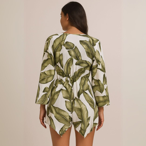 Saída De Praia Estampa Eco Green Linha Premium Hangar Lingerie