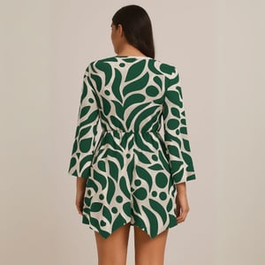 Saída De Praia Com Ponta Estampa Natureza Linha Premium Hangar 