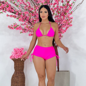 Biquíni Vitória Plus Size Com Shortinho E Amarras Hangar Lingerie