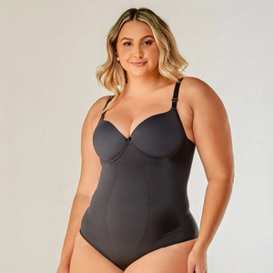 Body Plus Size Liso Modela Média Compressão Vi Lingerie