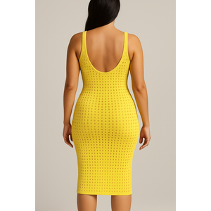 Saída De Praia Vestido Em Tricot Coleção Reveillon