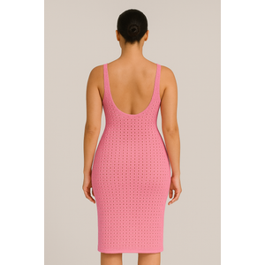 Saída De Praia Vestido Em Tricot Coleção Reveillon