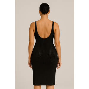 Saída De Praia Vestido Em Tricot Coleção Reveillon