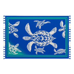 Canga De Praia Estampada Em Poliéster Tartaruga Hangar