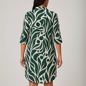 Saída De Praia Camisão Chemize Estampa Natureza Linha Premium Hangar 