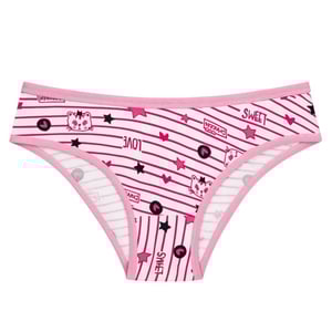 Calcinha Kitty Sortida Lisa E Estampada Bia Lingerie