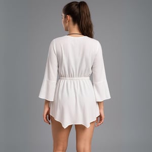 Saída De Praia Com Ponta Linha Premium Hangar Lingerie