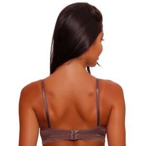 Sutiã Fashion Base Franzido Renda Elástica Nayane