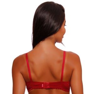 Sutiã Fashion Base Franzido Renda Elástica Nayane