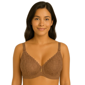 Sutiã Base Reta Rendada Com Bojo Alongado Nayane