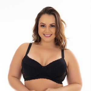Sutiã Plus Size Em Renda Reforçado Patitex