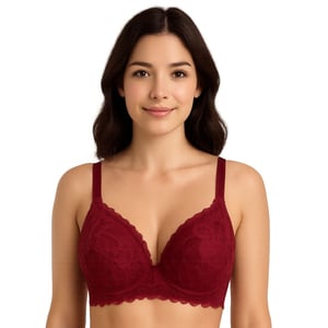 Sutiã Base Cruzada Rendada Com Bojo Lua Nayane