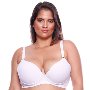 Sutiã Plus Size Básico Em Microfibra Com Bojo E Aro Copa C Nayane
