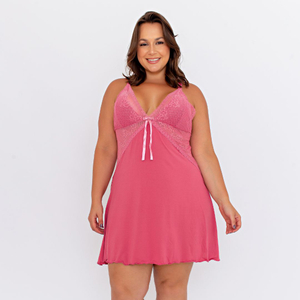 Camisola Rubinne Plus Size Em Microfibra Patitex