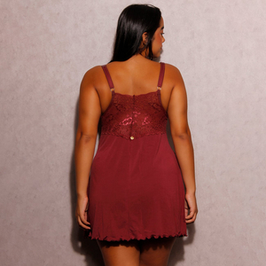 Camisola Rubinne Plus Size Em Microfibra Patitex