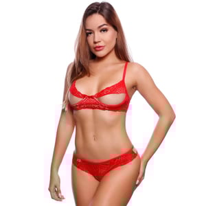Conjunto Sexy Renda De Aro Patitex