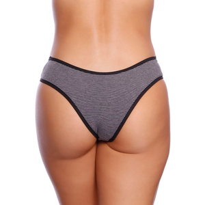 Calcinha Ana Paula Em Cotton Com Listra E Renda Patitex