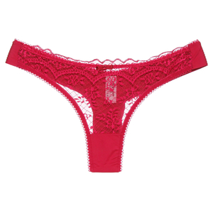 Calcinha Fio Duplo Em Microfibra Com A Frente Em Renda Lutestil