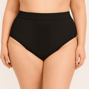 Calcinha Plus Size Com Renda Frontal Em Microfibra Lutestil Lingerie