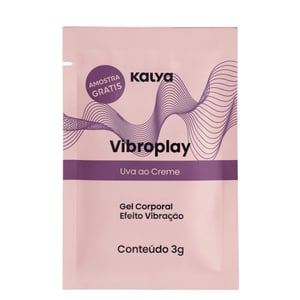 Vibroplay Gel Corporal Uva Ao Creme 3g Kalya - Brinde