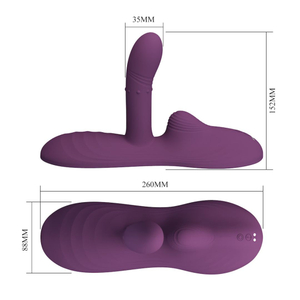 Luka Vibrador De Silicone Com Aquecimento E Controle Remoto Pretty Love